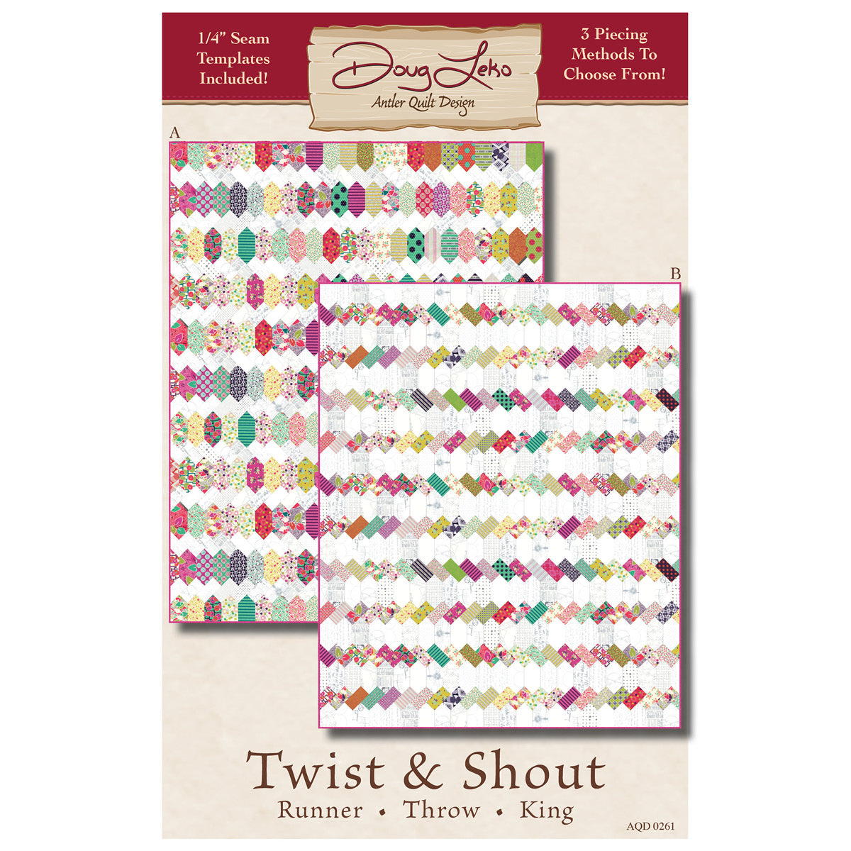 Twist & Shout - Pattern & 1/4" Seam Templates